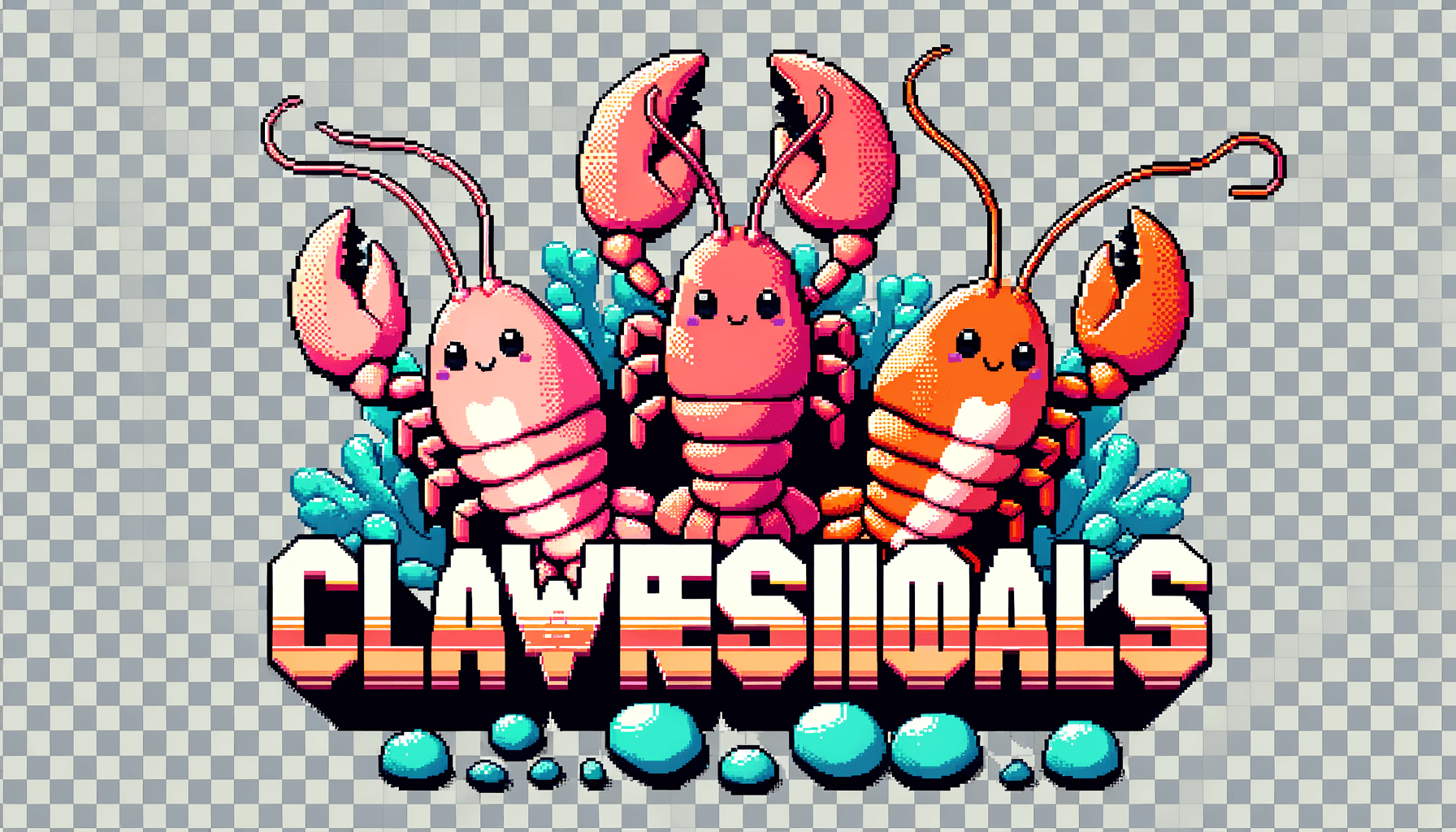 Clawfessionals - cute pixel art lobsters